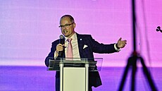 Ekonom Vladimír Pikora na sn�mu Motorist� sob� v Olomouci (19. �ervence 2025)