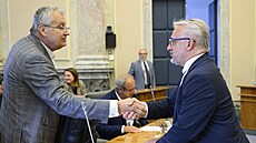 P�edseda �eskomoravské konfederace odborových svaz� (�MKOS) Josef St�edula...