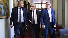 P�edseda �eskomoravské konfederace odborových svaz� (�MKOS) Josef St�edula...