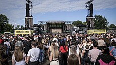 Publikum bhem koncertu Alvara Solera - Colours of Ostrava 2025, tetí den...