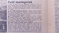 erná kronika, Stíny nebo Z deníku VB. Nejtenjí rubrika v denním tisku.