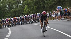 Francouz Julian Alaphilippe z Tudoru bhem desáté etapy Tour de France