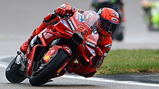 Marc Márquez bhem kvalifikace na Velkou cenu Nmecka silniních motocykl.