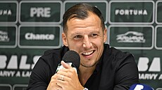 Martin Dostál, bývalý hrá a nov sportovní manaer A-týmu Bohemians, tiskové...