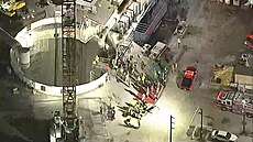 Z rozestav�ného pr�myslového tunelu v Los Angeles se poda�ilo bezpe�n�...