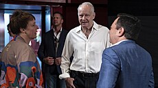 Stellan Skarsg&#229;rd pohovoil o svém ivot a kariée v Kongresovém sále...