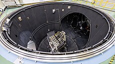 Optická lavice mise PLATO bhem termo-elastických deformaních test