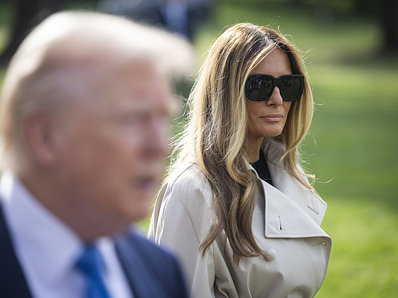 První dáma USA Melanie Trumpová. (25. dubna 2025)