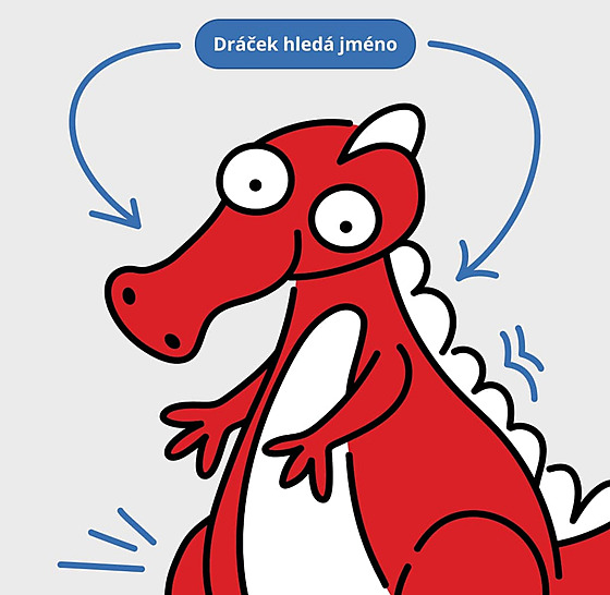 Brnnský dopravní podnik pedstavil nového maskota v podob erveného dráka....