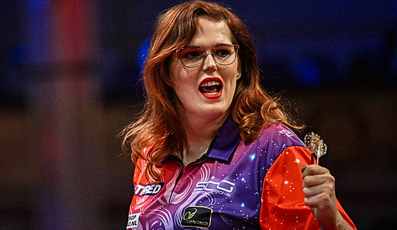 Nizozemská ipkaka Noa-Lynn van Leuvenová bhem turnaje World Matchplay.
