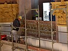 V ervenci 2024 zaala dvoulet rekonstrukce baziliky Navtven Panny Marie be...