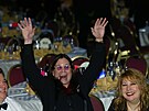 Ozzy Osbourne b�hem ve�e�e v Bílém Dom� (4. kv�tna 2002)
