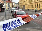 Policie uzavela kiovatku Lazarsk v centru Prahy, kvli anonymovi, kter v...