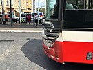 Na zastvce mstsk hromadn dopravy Smchovsk ndra narazil v nedlili...