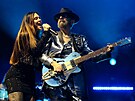Dave Stewart a Vanessa Amorosi (Eurythmics) na festivalu Bentsk! s Impulsem...