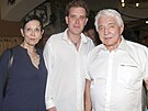 Marta Krampolová, Martin Krampol a Jií Krampol na oslav hercových osmdesátin...