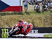 Marc Márquez na trati Masarykova okruhu p�i Grand Prix v Brn�. (�ervenec 2025)