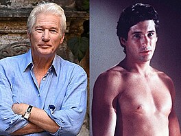 Herec Richard Gere v souasnosti a v mládí, kdy hrál ve filmech jako Nebeské...