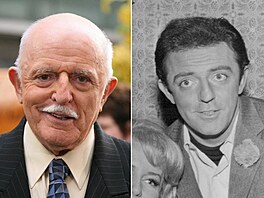 Herec John Astin v souasnosti a v mládí, kdy hrál ve filmech jako Hazel nebo...