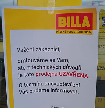 Litovel'de Hırsızlar Süpermarket soydu, Skoda yarım milyondan fazla