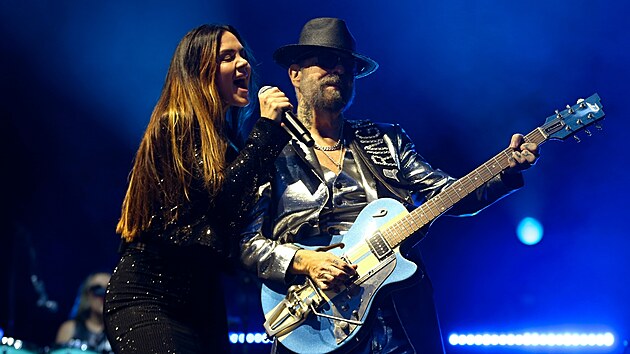 Dave Stewart a Vanessa Amorosi (Eurythmics) na festivalu Bentsk! s Impulsem (25. ervence 2025)
