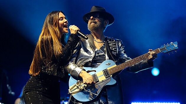 Dave Stewart a Vanessa Amorosi (Eurythmics) na festivalu Bentsk! s Impulsem (25. ervence 2025)