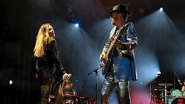 Dave Stewart a Vanessa Amorosi (Eurythmics) na festivalu Bentsk! s Impulsem (25. ervence 2025)