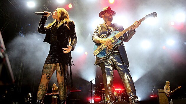 Dave Stewart a Vanessa Amorosi (Eurythmics) na festivalu Bentsk! s Impulsem (25. ervence 2025)