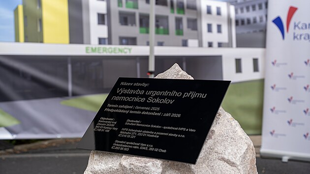 Vstavba urgentnho pjmu Nemocnice Sokolov zaala ve tvrtek.