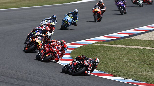 Momentka ze zvodu MotoGP v Brn.