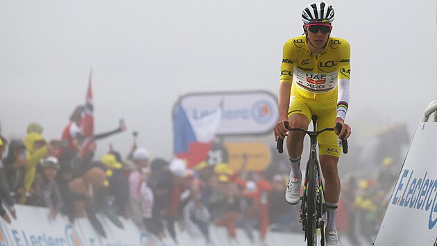 Tadej Poga�ar doj��d� druh� v 18. etap� Tour de France.