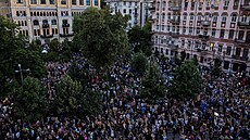 V ulicích Kyjeva se protestovalo proti zákonu omezujícím nezávislost...