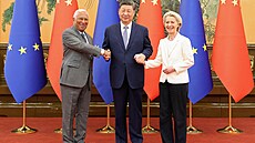 Pedsedkyn Evropské komise Ursula von der Leyenová a éf Evropské rady António...