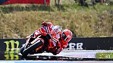 Marc Márquez na trati Masarykova okruhu p�i Grand Prix v Brn�. (�ervenec 2025)