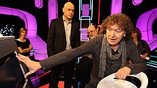 Reisér Adam Rezek (vpravo na fotografii) pi píprav poadu Vysoká hra pro...