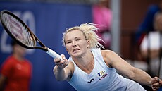 Kate�ina Siniaková v prvním kole turnaje WTA v Praze