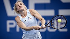 Kate�ina Siniaková v prvním kole turnaje WTA v Praze