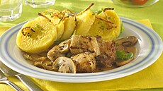 Vep�ové na kmín� se �ampiony