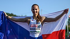 Karolína Maasová slaví triumf na ME do 23 let v Bergenu.