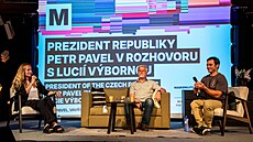 Prezident Petr Pavel v rozhovoru s Lucií Výbornou a Vavincem Hradilkem -...