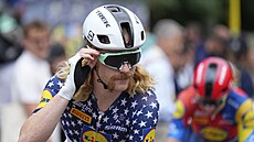 Amerian Quinn Simmons bhem Tour de France