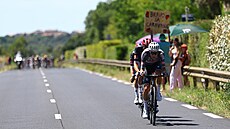 B�lgi�an Xandro Meurisse na �ele t�í�lenného úniku b�hem 16. etapy Tour de...