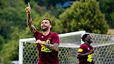 25. 7. 2025, Viagem Ústí nad Labem - Vla�im, druhá liga. Antonín Fanti� z Ústí...