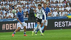 Momentka z utkání druhého pedkola Evropské ligy mezi ostravským Baníkem a...