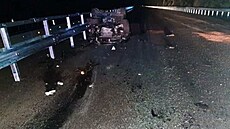 Na uzaveném úseku D35 poblí Skrbn na Olomoucku se v pondlí v noci po nárazu...