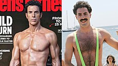 Britský herec Sacha Baron Cohen v letech 2025 a 2006