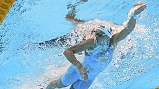 Barbora Seemanová bhem rozplavby na 200 metr volný zpsob na MS v Singapuru