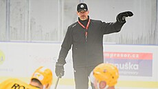 Daniel Babka na tréninku vsetínských hokejist�