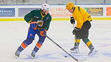 Momentka z tréninku vsetínského hokejového týmu na Lapai