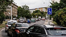Ulice Blocerkevská u Edenu, kiovatka s Vrovickou. (25. ervence 2025)